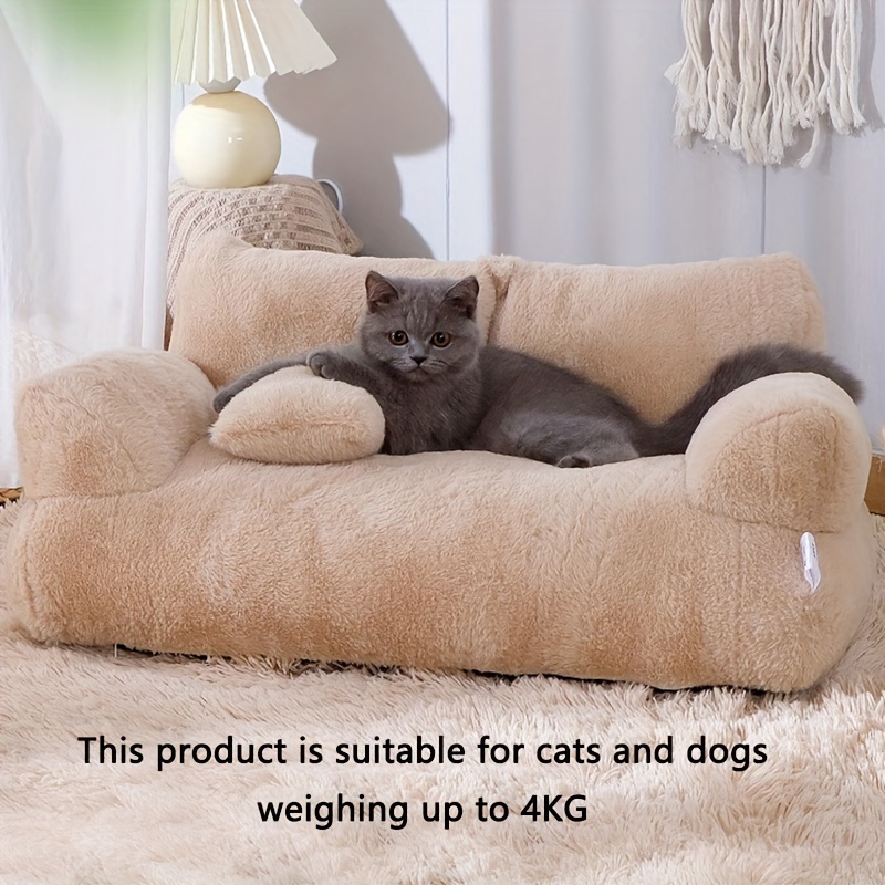 

Luxury Cat Bed, Super Soft Warm Cat Sofa, Detachable Washable, Non-slip Kitten Cat Sleeping House, Pet Supplies