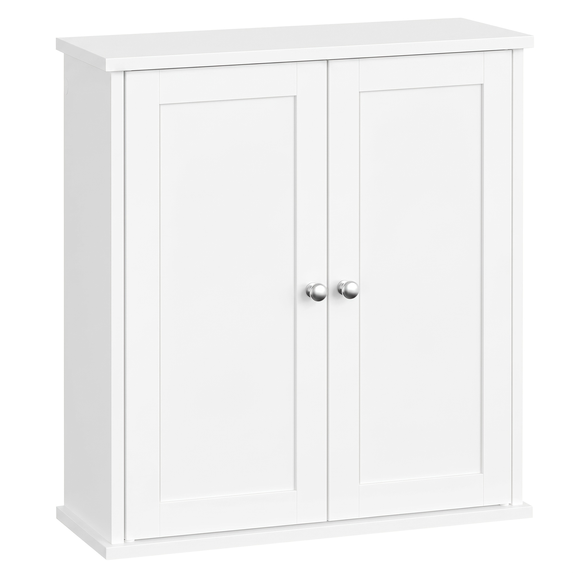 TEMU Farmhouse Wall-mounted Bathroom Cabinet With 2 Adjustable Shelves - Suitable For Medicine Storage, Space-saving Shelf Unit, Assembly For Small