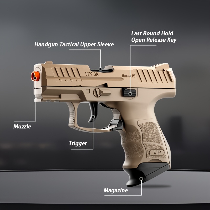 1 9 foam toy gun pvc material spring driven - Temu