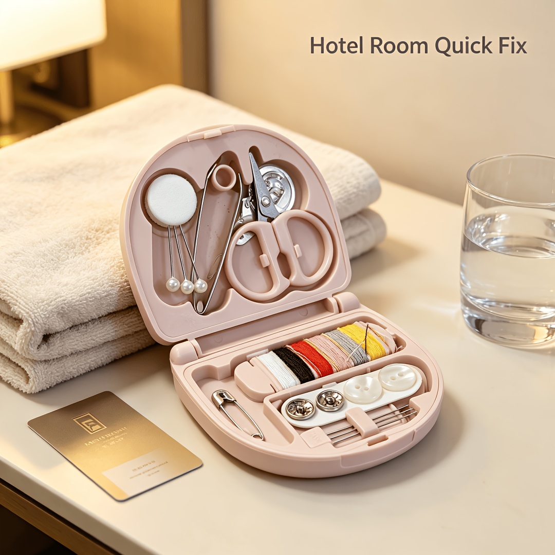 2pcs Mini Travel Sewing Kit with Essential Tools