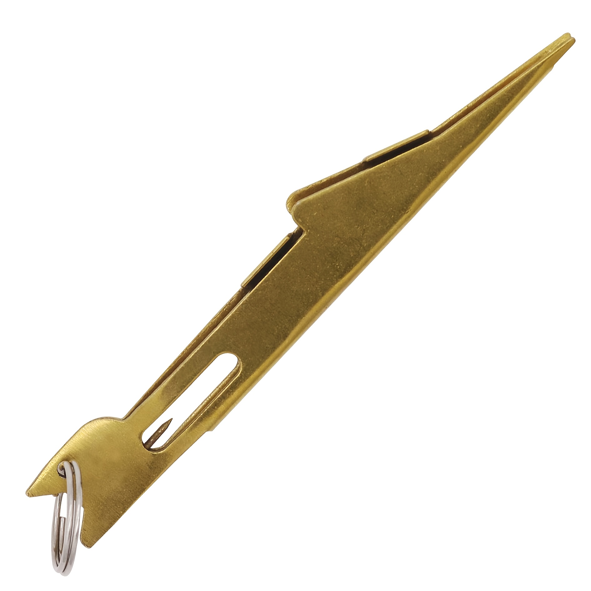 TEMU 1pc Fly Fishing Tippet Knot Tool Line Knotter Fly Fishing Tackle Metal With Needle Fishing Additions