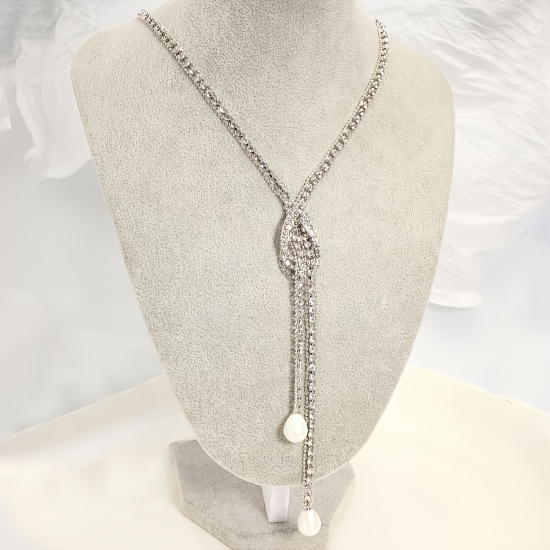 Fashion Water Drop Sweater Chain Long Necklace