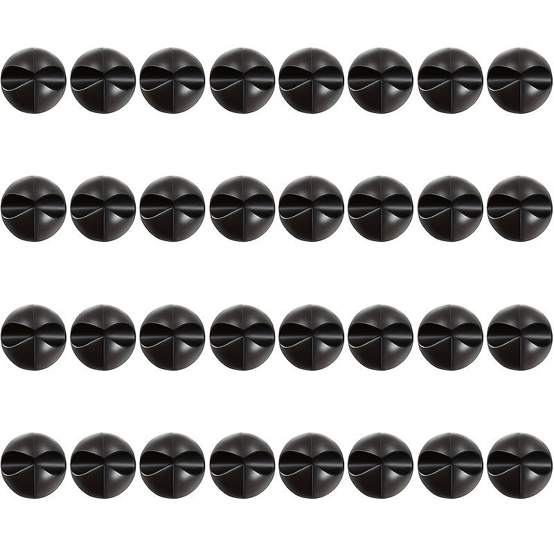 TEMU 32pcs Car Dashboard Cable Management Clips Plastic Wire Organizers For Headphone And Charging Cables Universal Automotive Interior Accessories