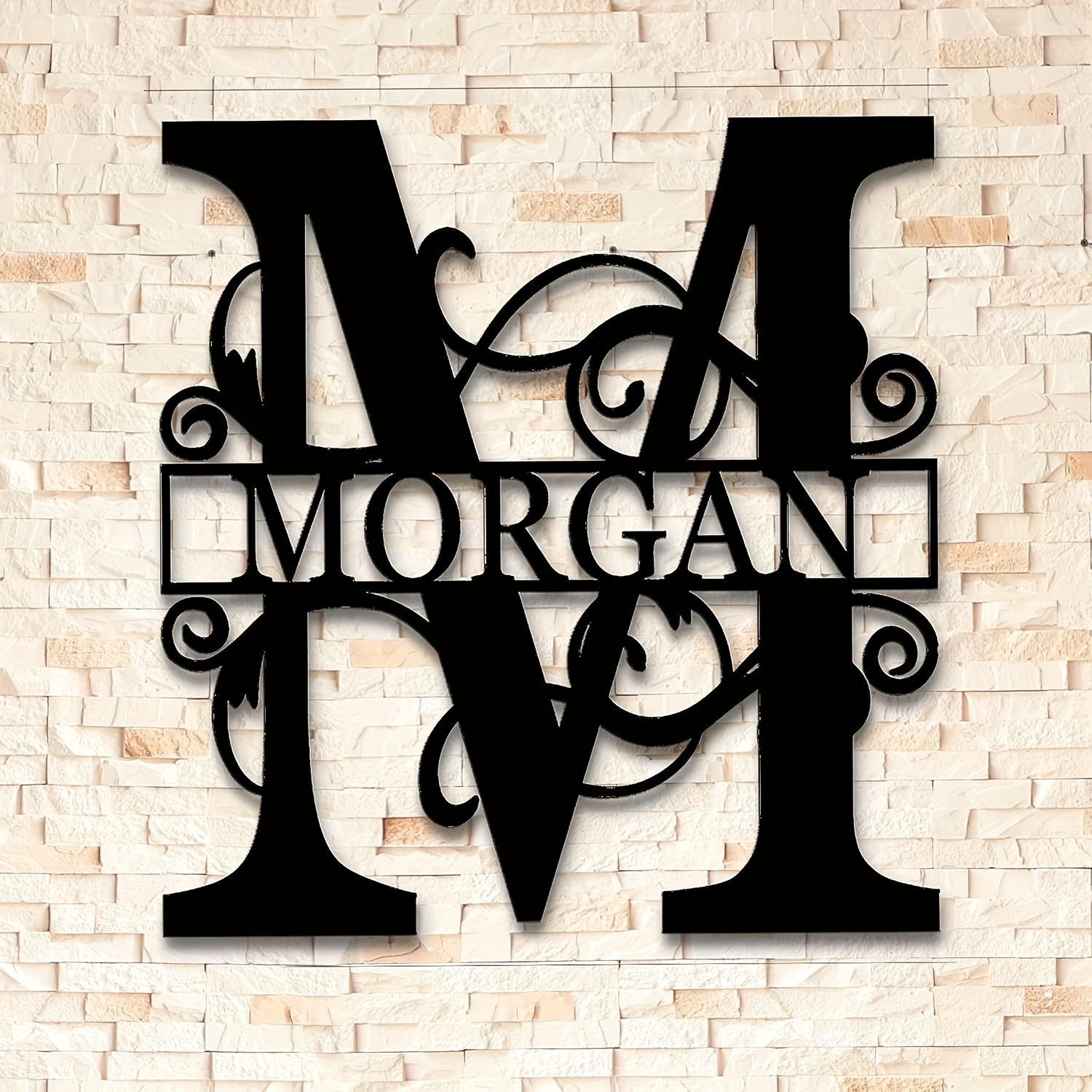 

Custom Metal Family Name Sign - Personalized Last Name Wall Art, Front Door Decor & Housewarming Gift