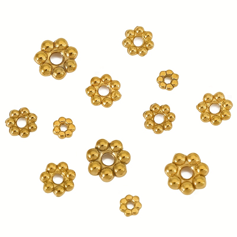 30pcs Never Fade Stainless Steel Beads for Jewelry Making