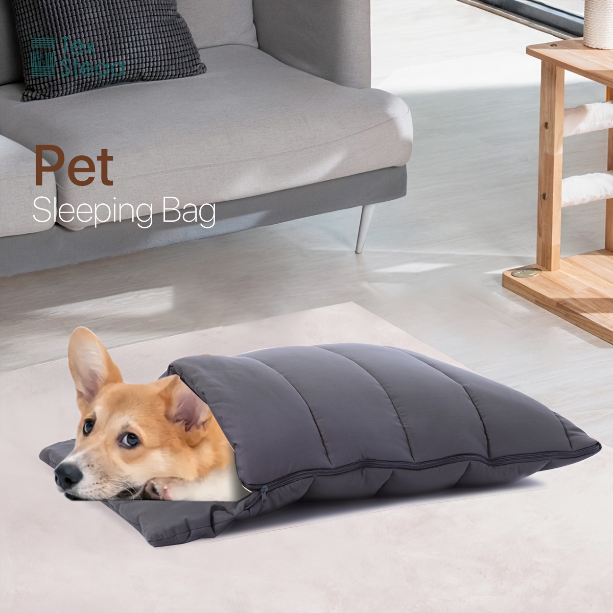   cave bed for small dogs cats durable washable polyester sleep sack for indoor pets Product details 0