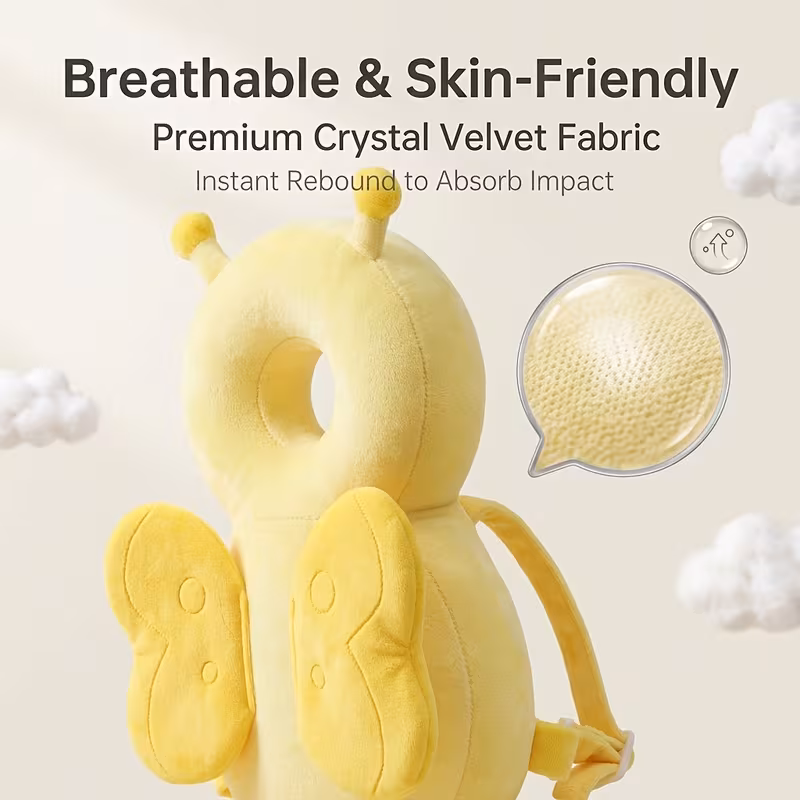 1 anti fall pillow safety anti collision cushion with fixed cross strap adjustable shoulder strap style pillow cartoon and comfortable unisex best gift for babies and summer suitable for christmas and easter gifts Product details 4