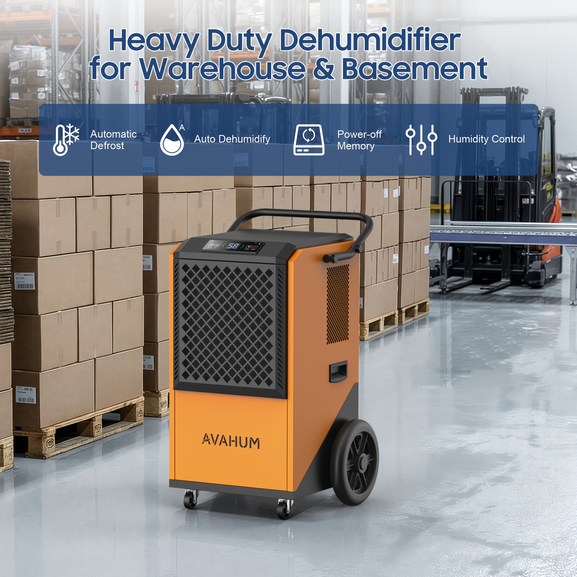 commercial dehumidifier for basements 305 pint 9000 sq ft large spaces 38 gallon day commercial grade dehumidifiers for industrial 24h timer continuous dehumidification auto   Product details 1