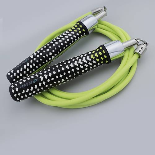 hererope cuerda de ponderada 1/4lb para velocidad, cardio y entrenamiento, con rodamientos de bolas, empuñadura cómoda y ergonómica, cable antienredos, ideal para hombres y mujeres en fitness