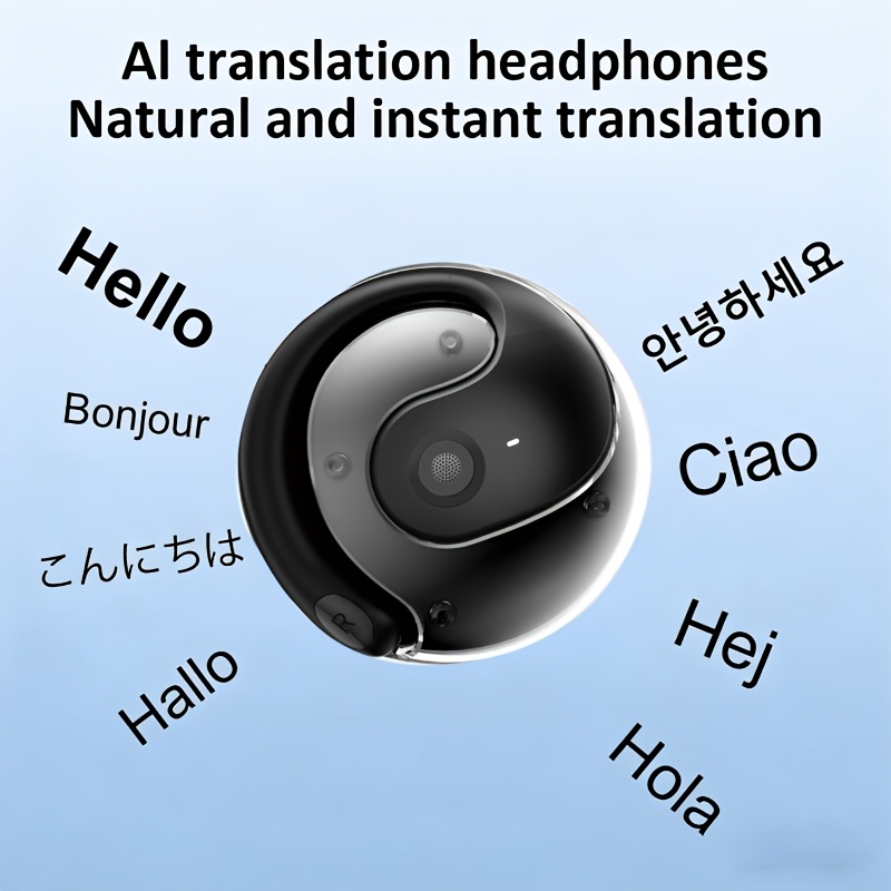 Translation Earbuds- 144 Languages& Accents, Real-wireless Headphones With Type-c Charging, Long , Travel& , , Fit, Wireless Earbuds