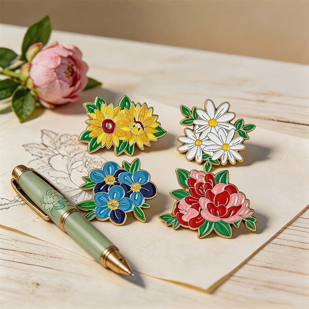 Fresh Flower Badge Collar Accessory, Elegant Matching Jewelry