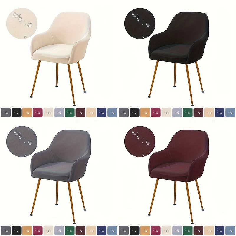 

1pc Solid Color Chair Slipcovers, Stretch Dining Chair Cover, Furniture Protective Cover, For Dining Room Living Room Office Home Decor