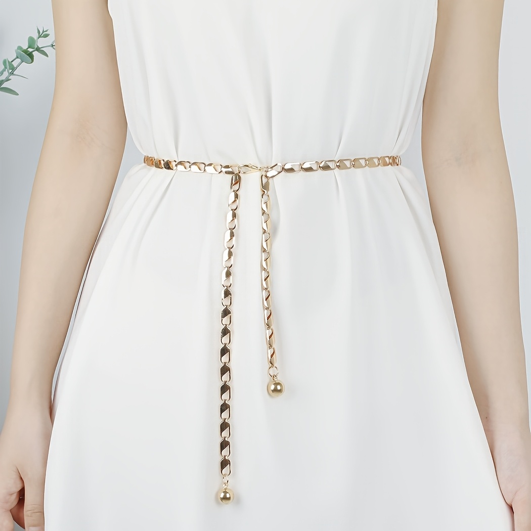 1pc elegant golden geometric hollow hook belt girl stylish Temu