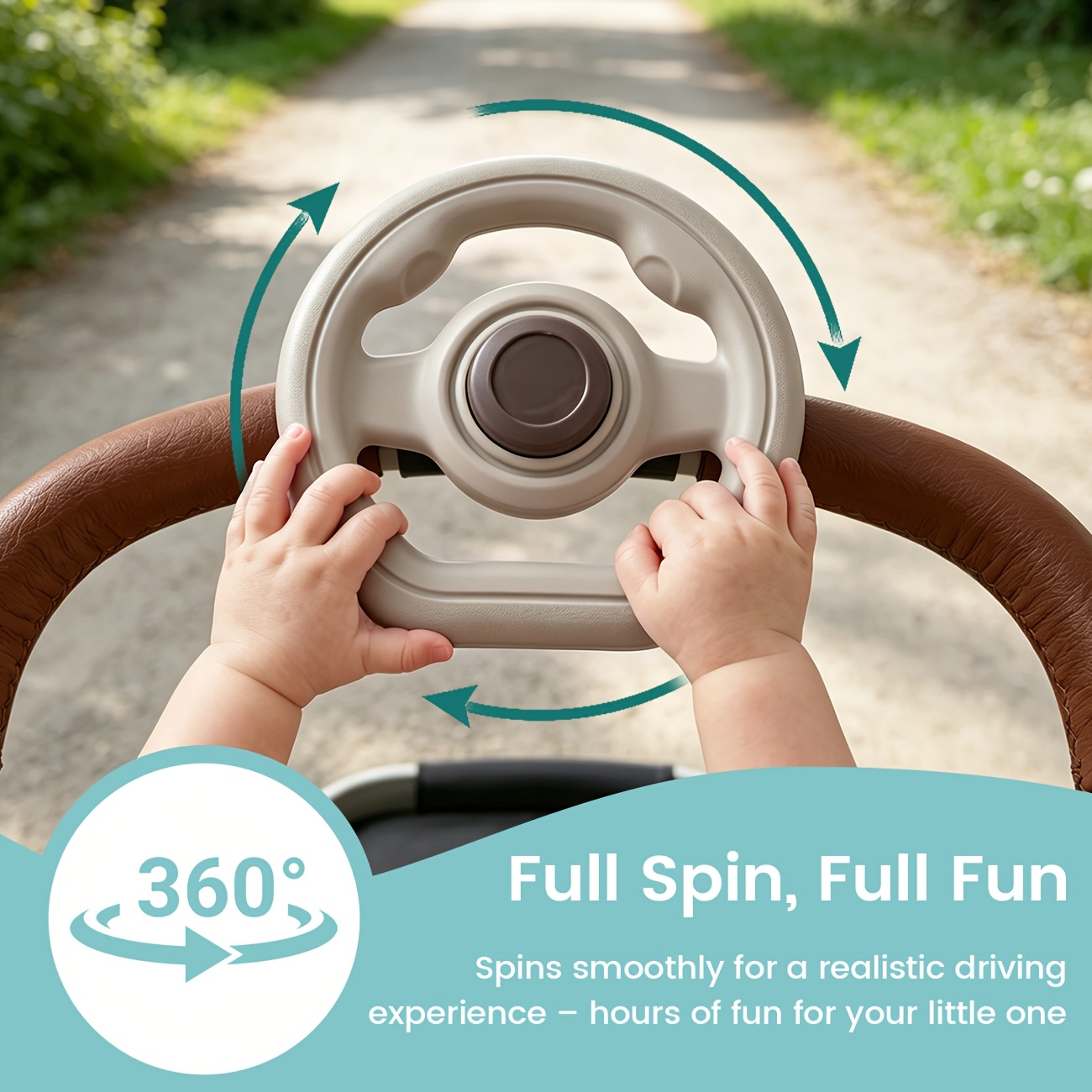 Stroller Travel Steering Wheel Accessory