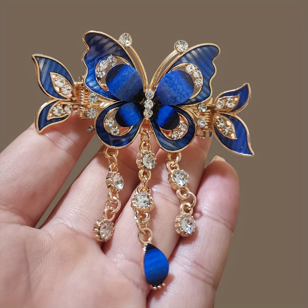 3pcs   tassel   hair clip vintage boho ponytail tie headband   backcombing sparkling   hair accessory elegant hairpin Product details 7