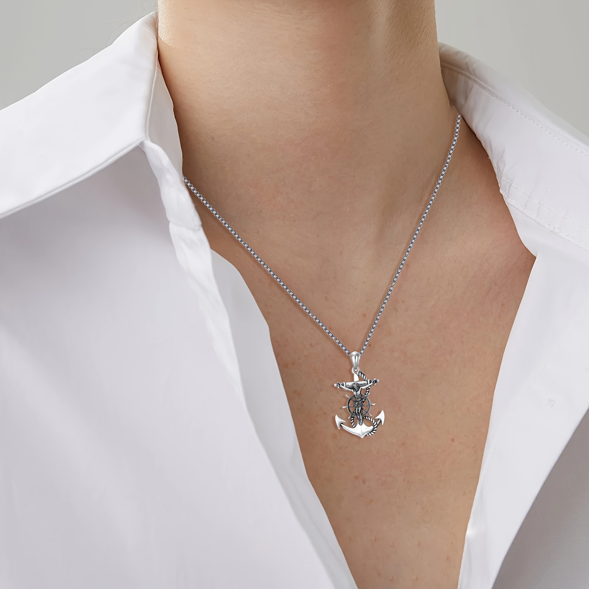 Jesus Necklace for Men Women 925 Sterling