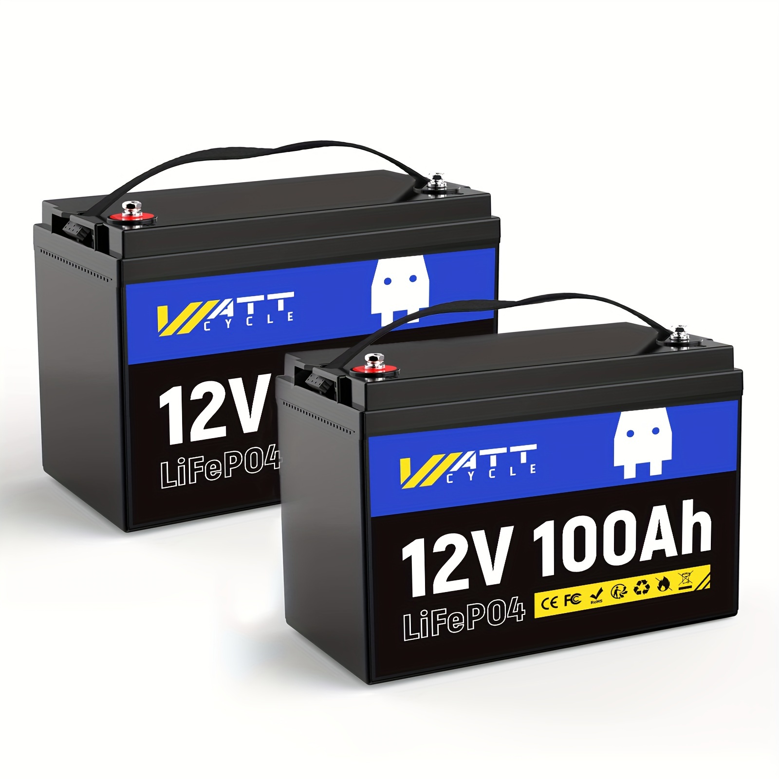 

24v 100ah Lifepo4 Battery Pack - Dual Pack, Series Or Parallel Connection, 20000 Cycles, Built-in 100a Bms - Perfect For Rv, Outdoor Camping, And Home Energy Storage