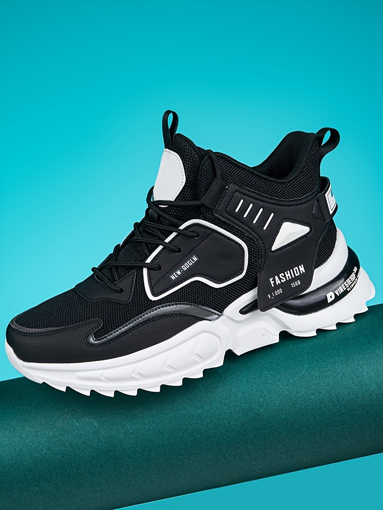 Zapatillas Chunky de Moda para Hombre - Duraderas y Absorbentes de Impactos - Cómodas con Diseño Antideslizante y Cordones para Aventuras al Aire Libre - Ideales para el Uso Diario de los Hombres