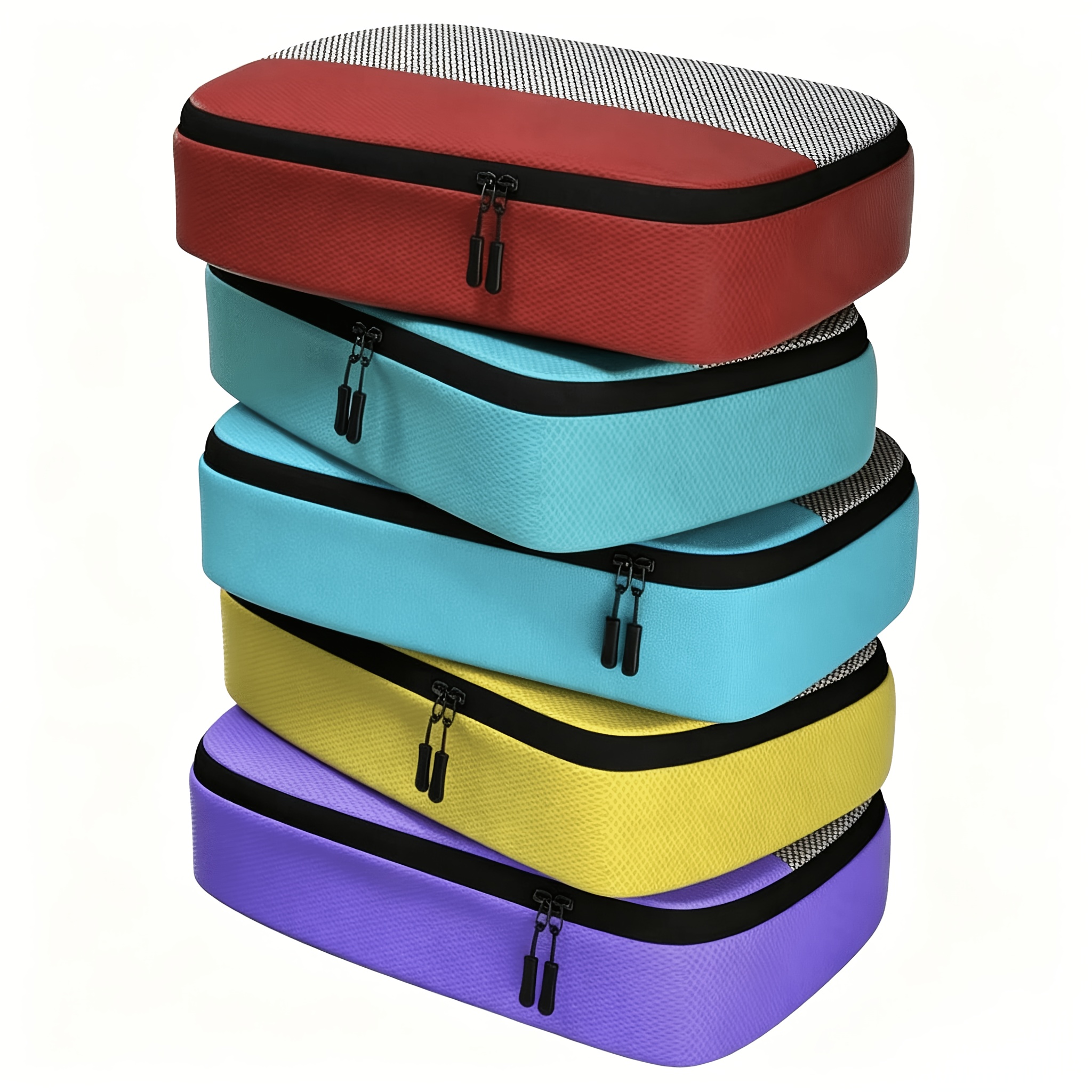 TEMU 5pcs Set Of S, M, L Colored Storage Bags, Available In 3 Sizes