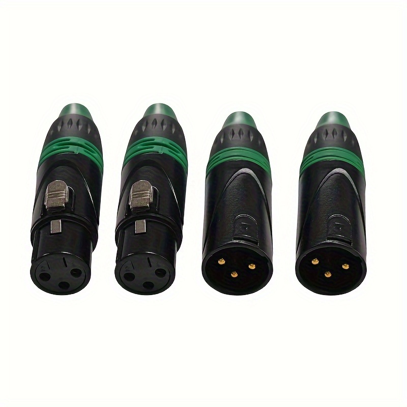 L Shaped Xlr Plug 90 Degree 4 pin Professional Plug - Temu