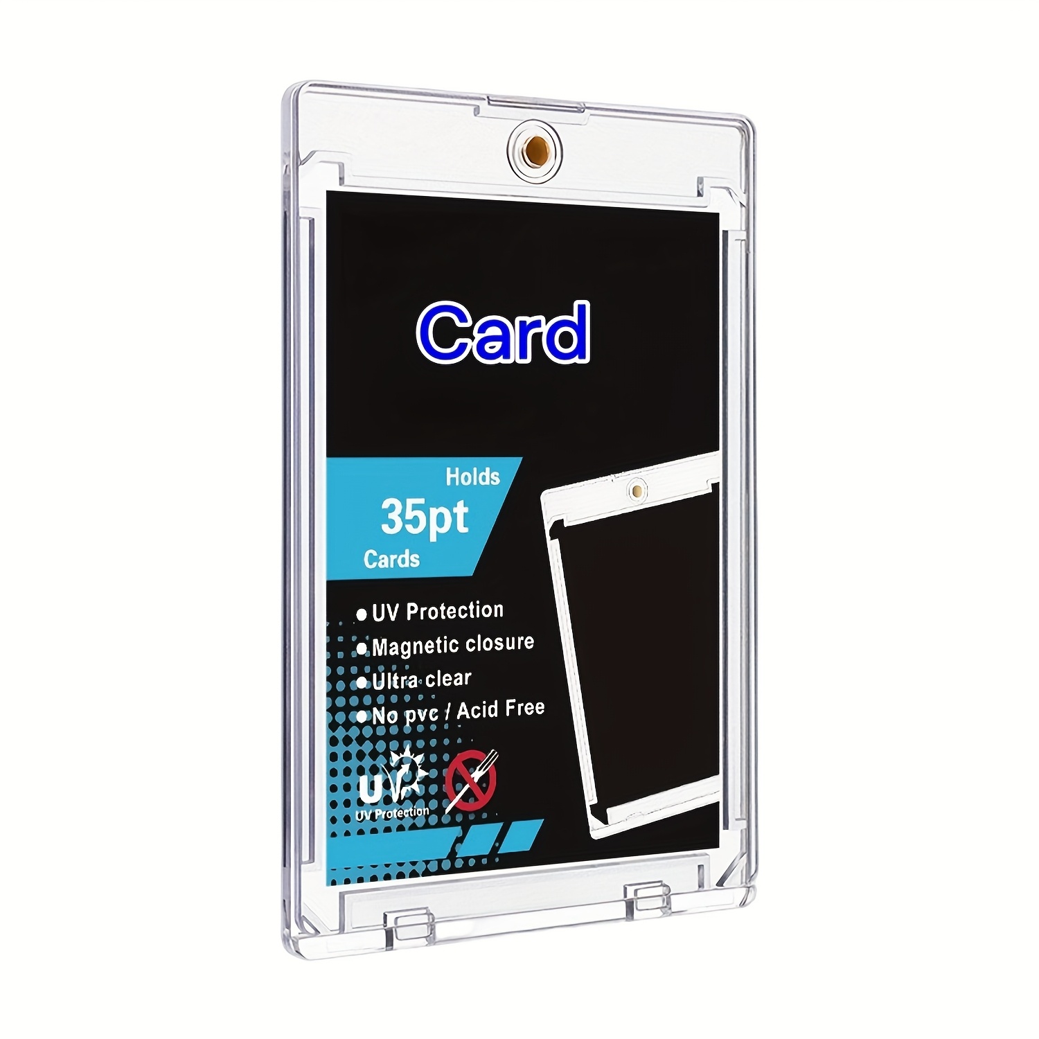 49pcs 98pcs ultra thin card sleeves 35pt acrylic clear - Temu Denmark