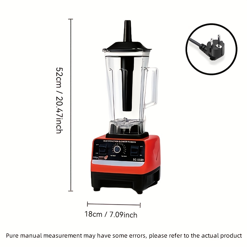 red model multifunctional juicer milkshake machine   mixer large capacity european standard plug without battery details 9
