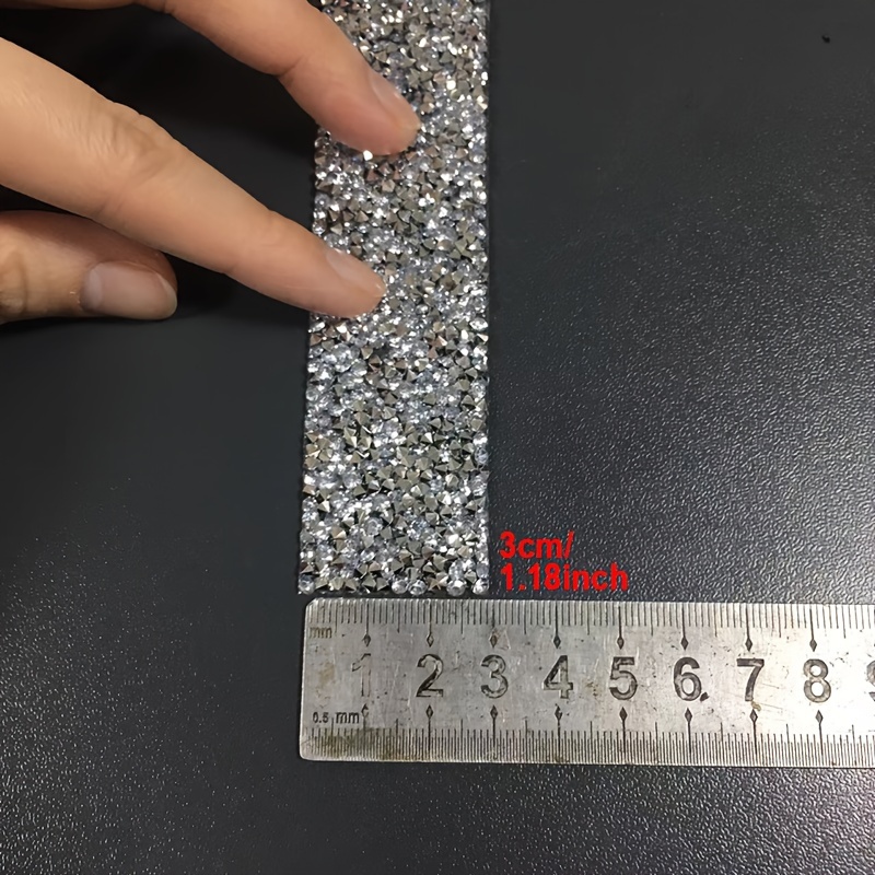 TEMU 3 yardas de cinta de diamantes de autoadhesiva, para proyectos , añadiendo a fiestas de , decoraciones de coches y adornos para teléfonos
