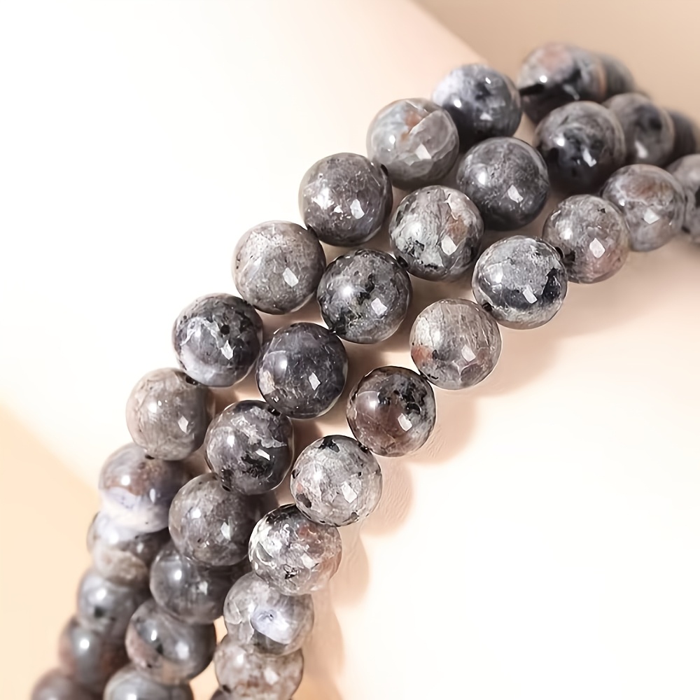TEMU Natural -reactive Flame Stone Beads - 5a Grade Suitable For Making, Glow Round Beads For Bracelets, Necklaces, Earrings, Birthday Gifts & Crafts