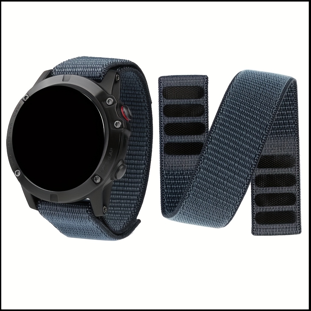 item picture 22mm 26mm Hook Loop Nylon Strap for Garmin Fenix 7X 7 6X 6 Pro 5 5X Plus 3 HR Epix Gen 2 MK2i 955 945 Band 26mm 22mm Bracelet Wristbands