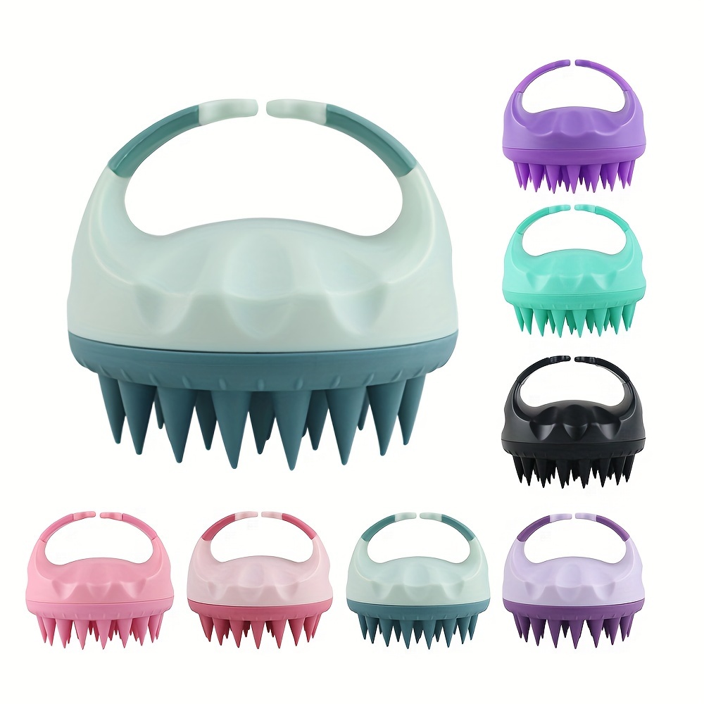soft silicone scalp massager gentle shampoo brush for deep clean relaxing head massage     salon use 0