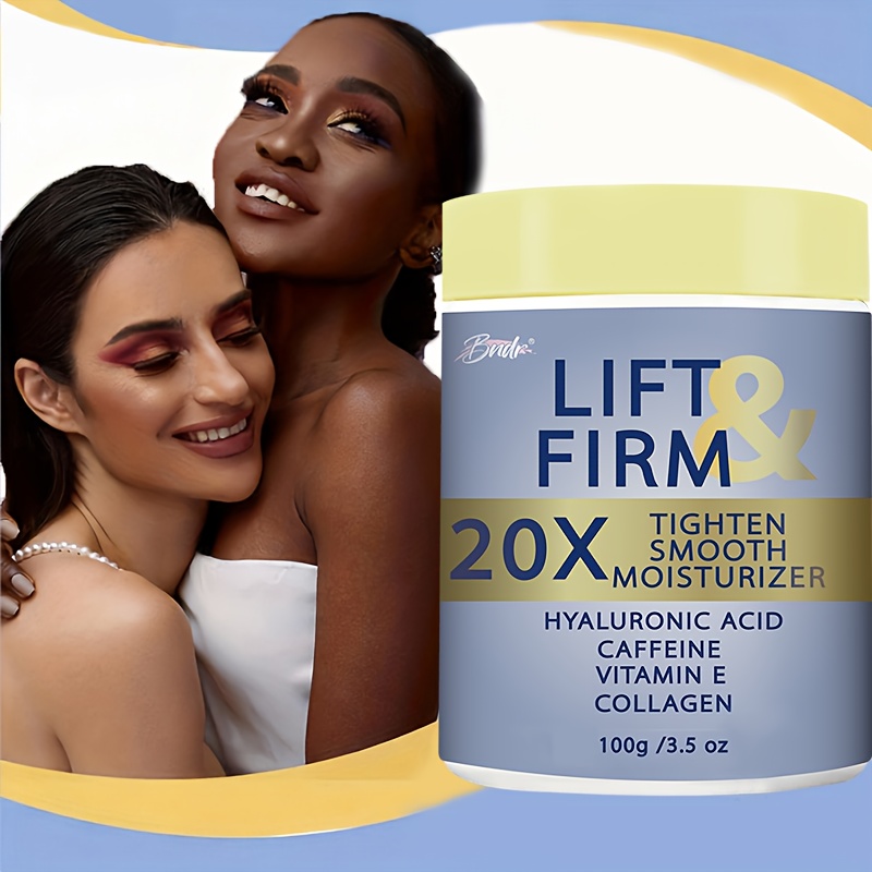 100G/3.5Oz Lifting And Firming Cream with Collagen, Caffeine, Ceramide NP, Honey, Light Beige Tightening Cream for Body, Belly, Face, Neck, Inner Thighs, Arm, Light Beige Firming Cream Lifting Body Lotion Light Beige Tightening Cream