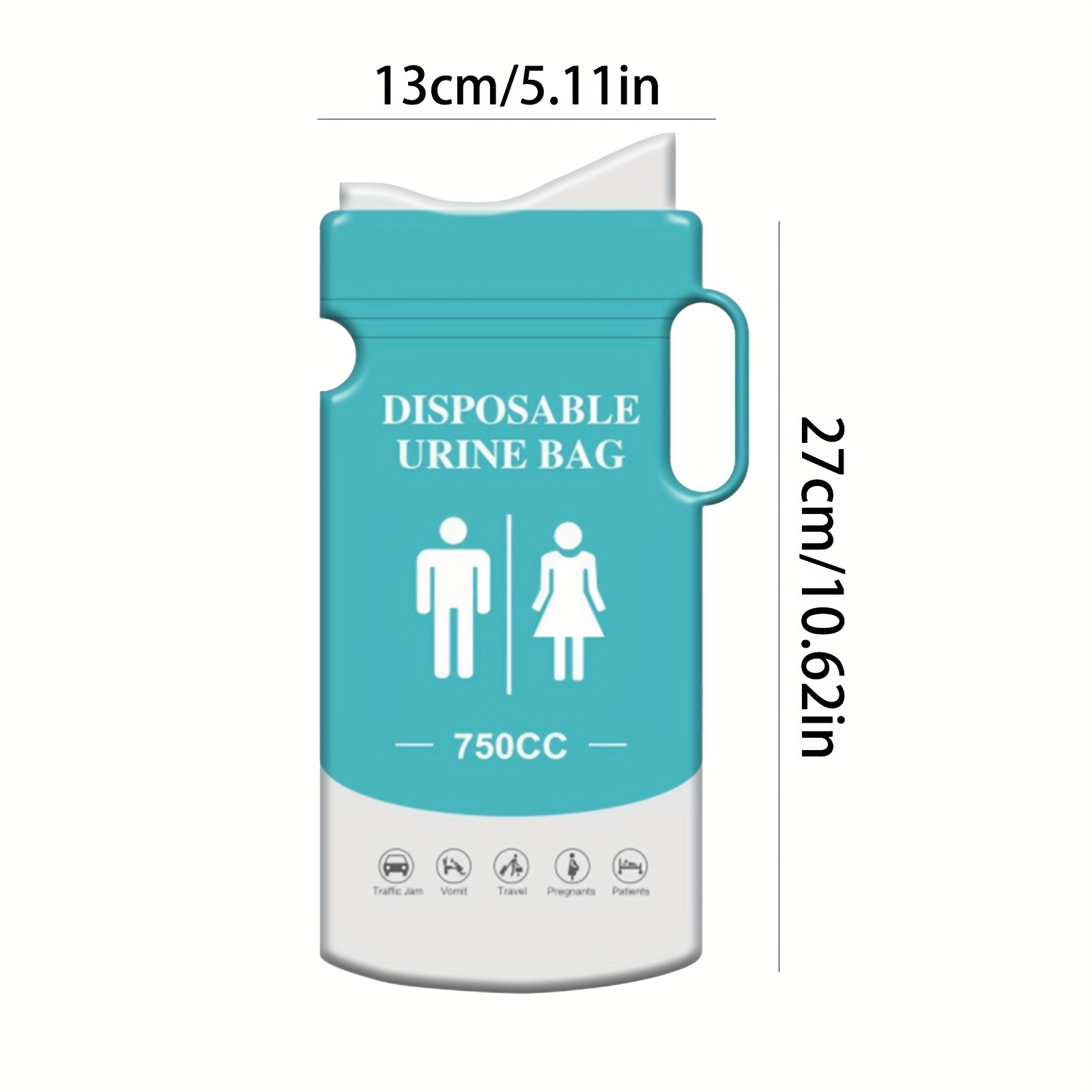 10pcs/20pcs disposable emergency urine bag, fast solidification + anti-odour and anti-leakage design, dual-use for urination and vomiting, essential for traffic jams, portable and non-embarrassing, peace of mind!