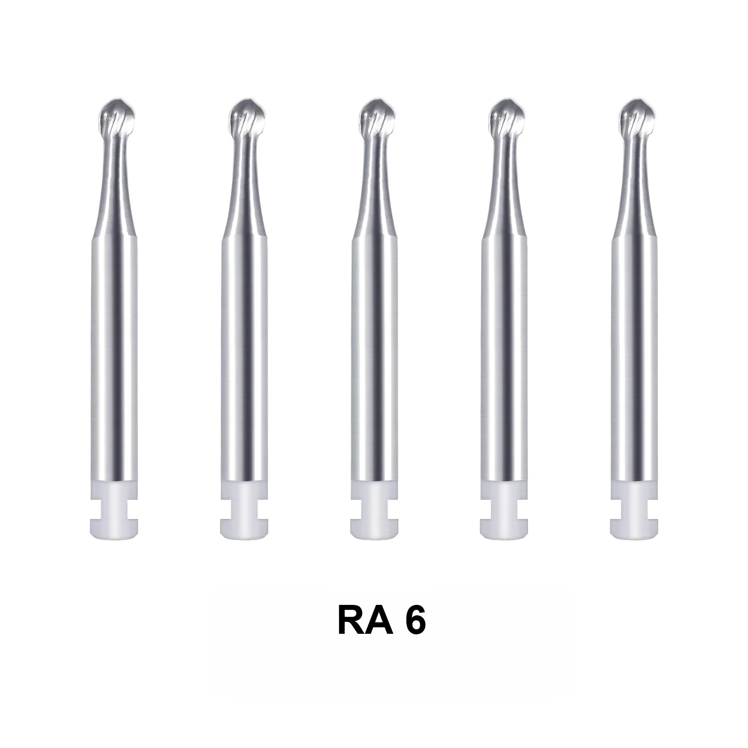 TEMU de 5 Piezas de Cabezal de Molienda Esférico de RA 2., Broca Redonda para , Ideal para Joyería y Piedras Preciosas