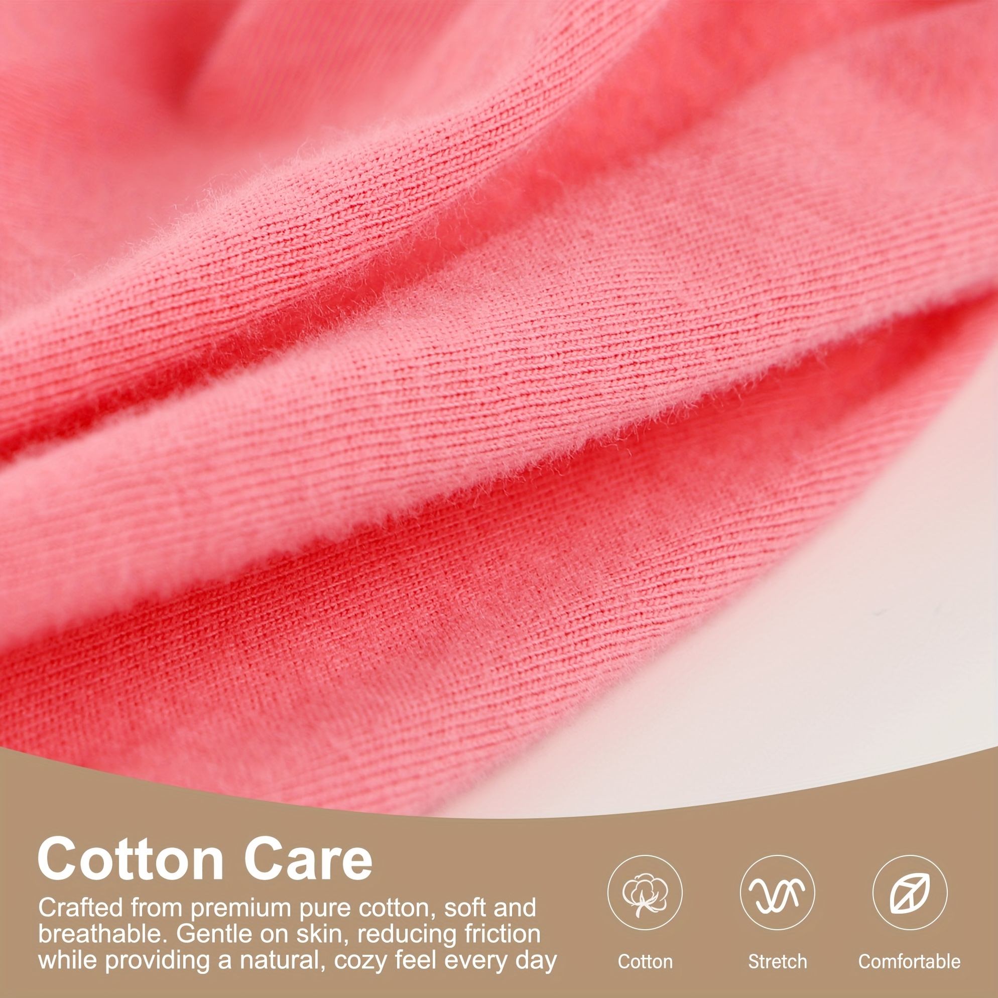 3pcs pink adult protective underwear super absorbent washable reusable briefs for adults soft breathable absorbent unisex casual attire Product details 2