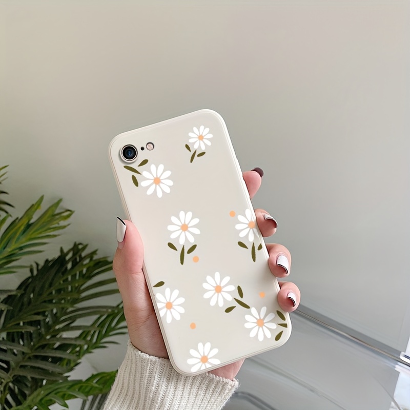 TEMU Phone Case - The Phone Case Featuring A Chrysanthemum Suitable For The For Iphone Se 2020 And Has A Shock-resistant Matte Back. It Combines With
