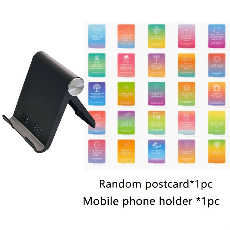 TEMU 1 Support de téléphone portable haut de gamme pliable multifonctionnel de bureau pour phablette + 1 , convient pour la fixation de téléphone