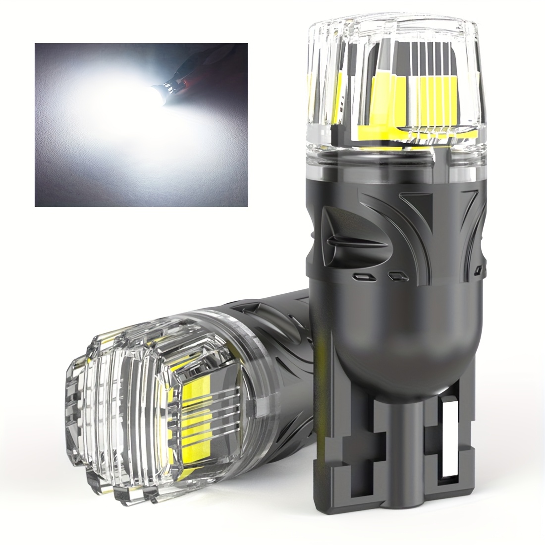 2 bucăți Bec LED W5W T10 Canbus Lumină Albă 168 194 Becuri LED Fără Erori Super Luminoase