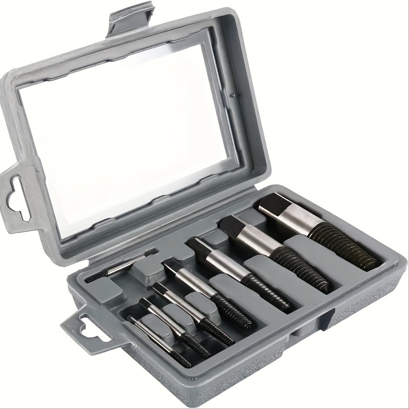 TEMU 8pcs Set Of Combination Drill And Screw Extractor