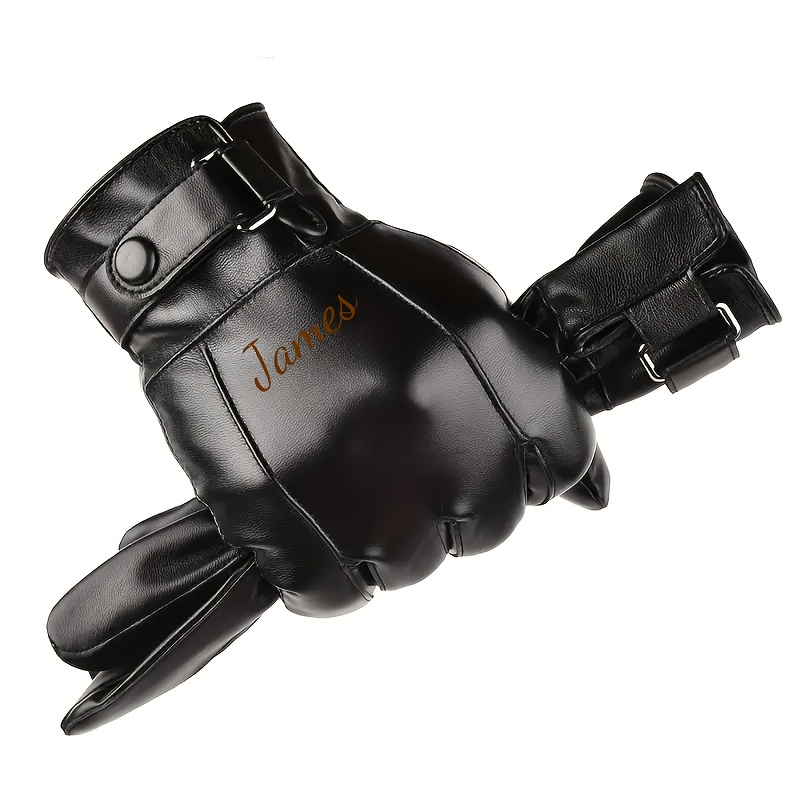TEMU Personalized Custom-made Pair Of Gloves, Touchscreen Compatible, Warm Winter Gloves For Riding, Driving, And Skiing—stylish And Cool, For And