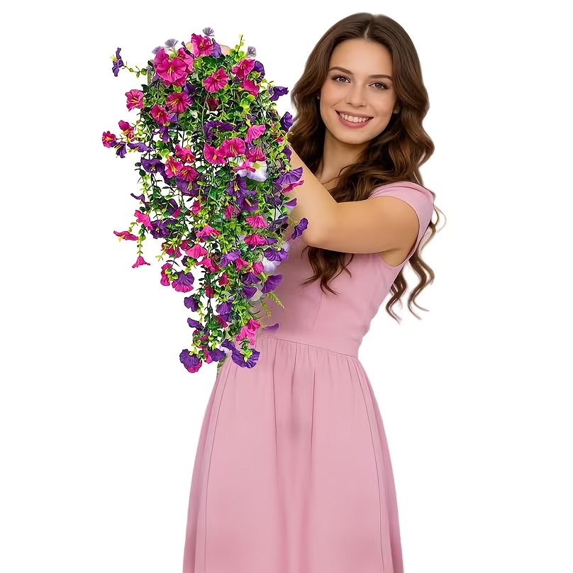 2pcs Set of Artificial Mixed-Color   Flowers, Suitable for Indoor/Outdoor Home Decor, Wedding Arrangements, Parties, Gardens, DIY, Courtyards, Offices, Hotels, Housewarming Gifts, New Year, Valentine s Day, and New Year Decorations