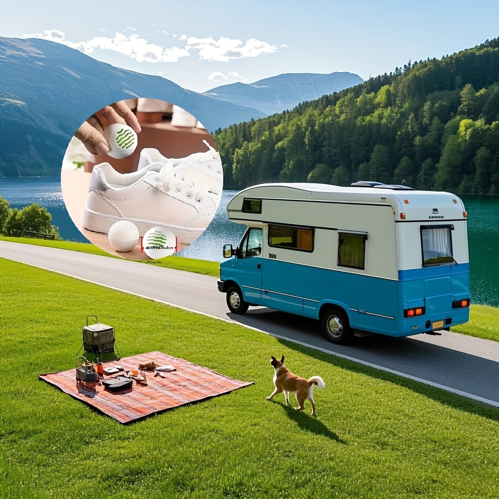 6-Pack Sneaker Balls - Natural Odor Neutralizer for Shoes, Gym Bags, Lockers - Multipurpose Fresh Scent Air Fresheners for Home, Office, Car