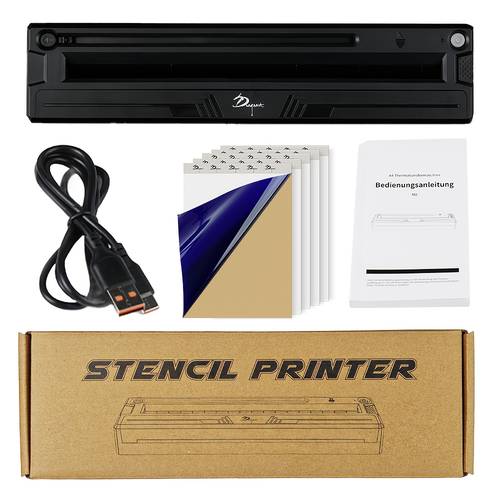 m8 tattoo thermal transfer printer no ink required a4 size output built in battery portable and compatible with smart phones and computer terminals and carry ideal for and enthusiasts