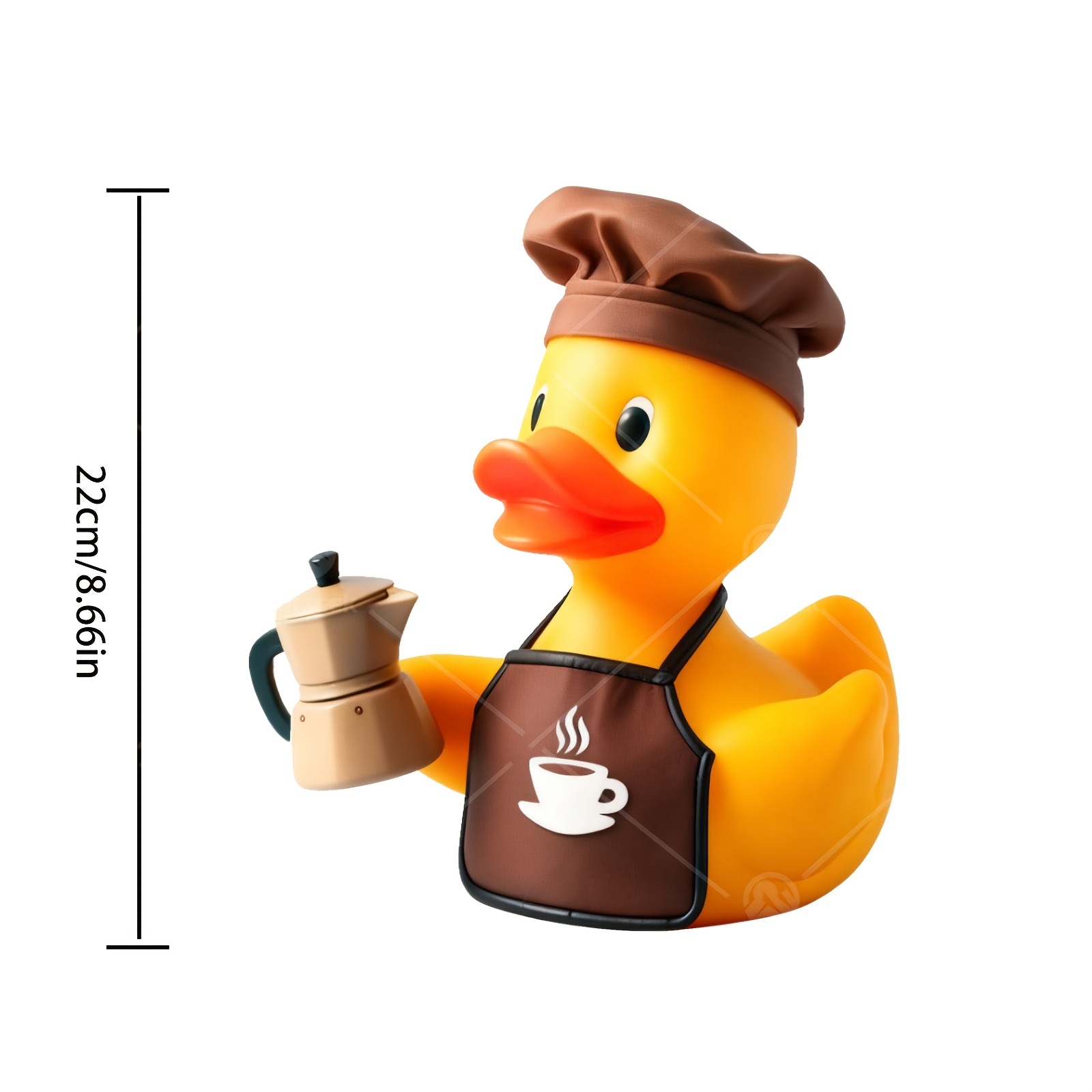 TEMU 4pcs Washable And Durable Heat Transfer Rubber Little Yellow Duck Barista High-quality Chest Logo Iron-on Patches, Applique Decoration For