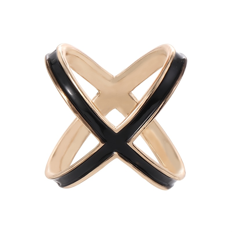 Elegant Enamel Cross Scarf Buckle, Multi-functional Fashion Accessory