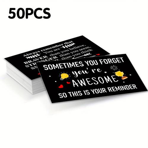 50 100 inspirational encouragement cards 9x5 4cm mini thank you notes for healthcare professionals nurses volunteers are than you believe stronger than you and you how are