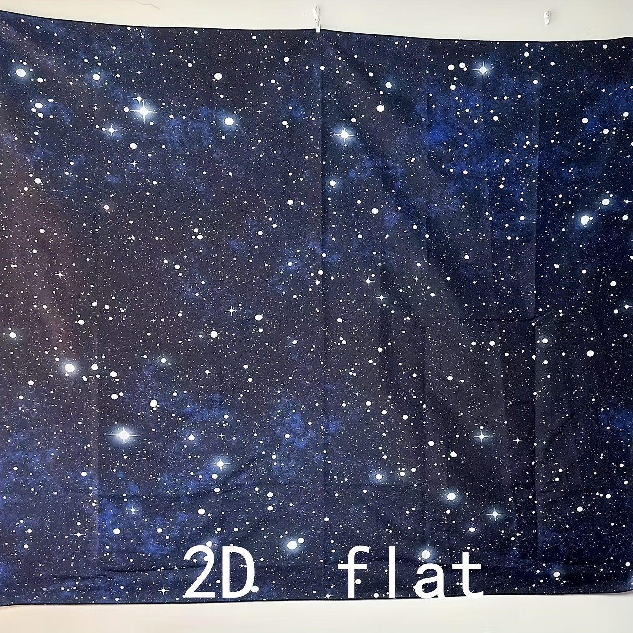 Galaxy Space Tapestry Dark Blue Starry Night Sky Wall Hanging_voghion.com