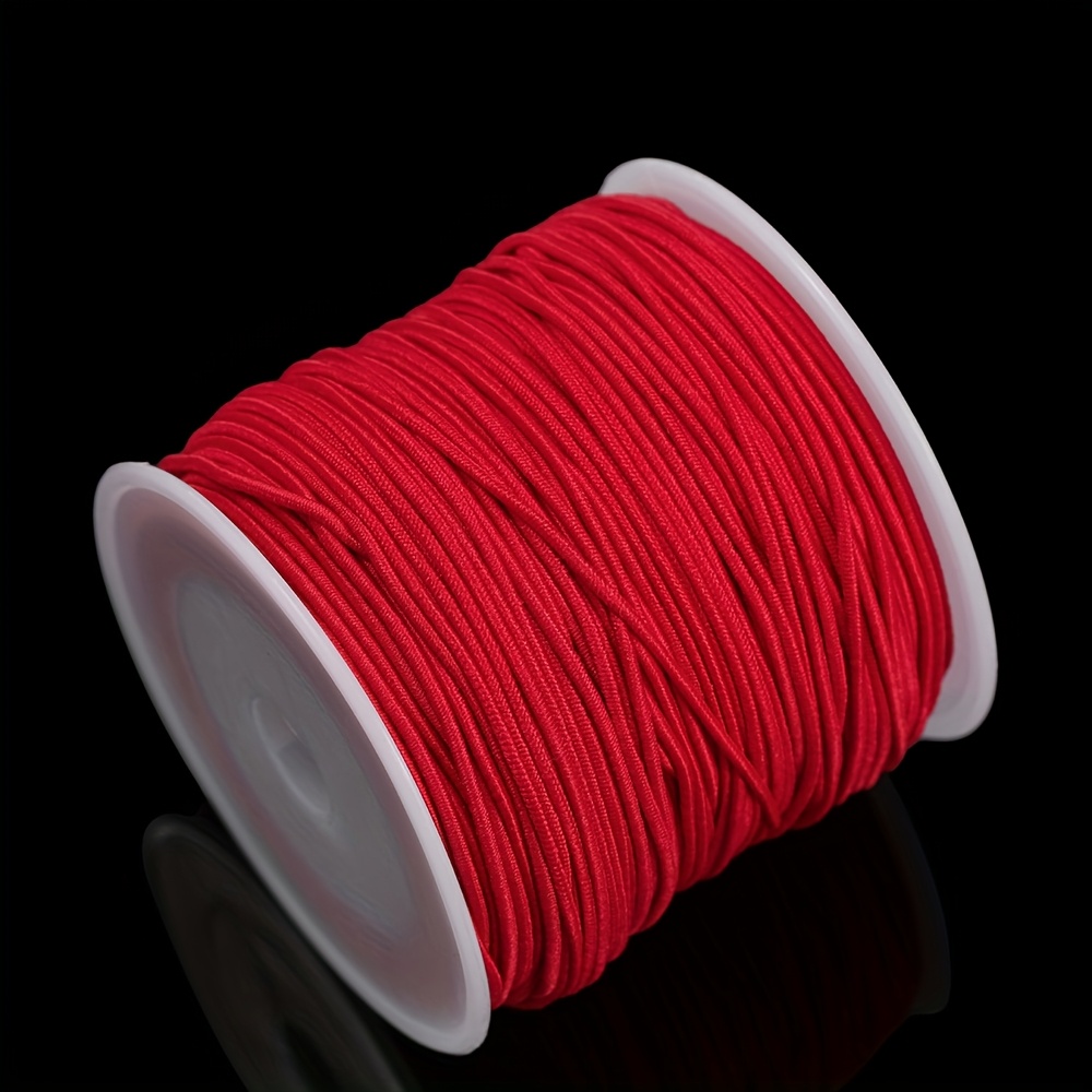 TEMU 1 Rollo 1181/1574in Cuerda Elástica para Pulseras, Cordón Estirable para Cuentas, Línea Colorida para Decoración de Fiestas, Suministros para