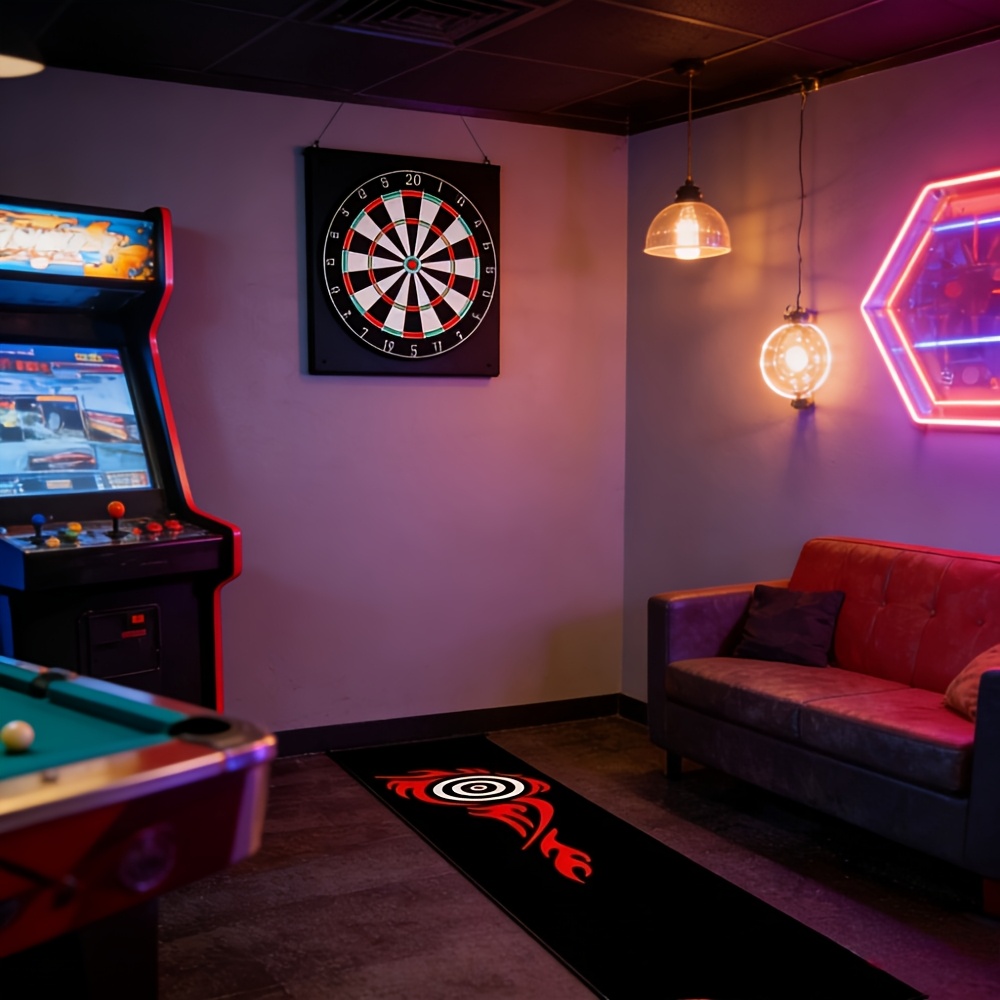 Modieuze dartaccessoires | Professioneel dartbord en dartmat met afstandsmarkeringen