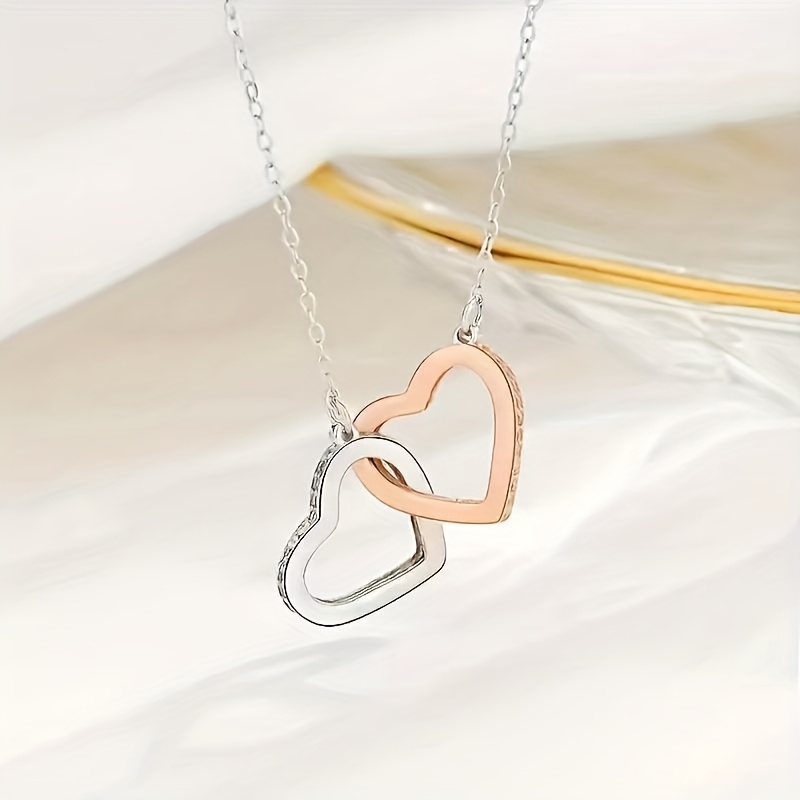 Elegant Love Knot Necklace for Mom with Message Card