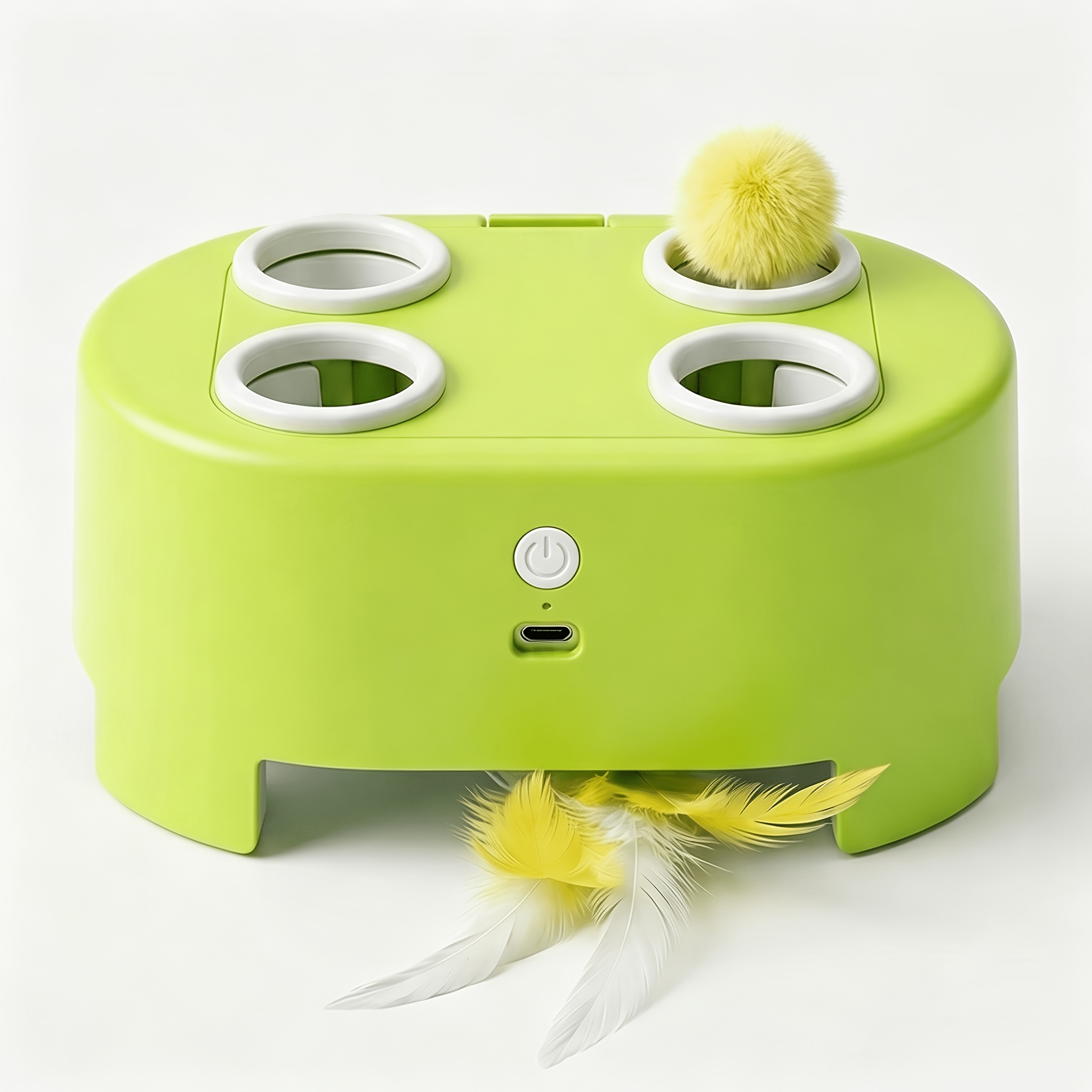 TEMU 3-in-1 Smart Cat Toy, Pet Toy, Squeaky Sounding Cat Toy, Artificial Feather Teasing Toy, Gift For Pet Cat Lovers